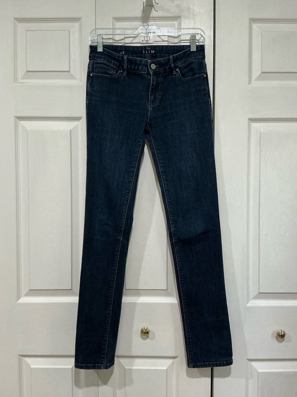💙 White House Black Market Slim Blue Denim Jeans 2/26 (01651)